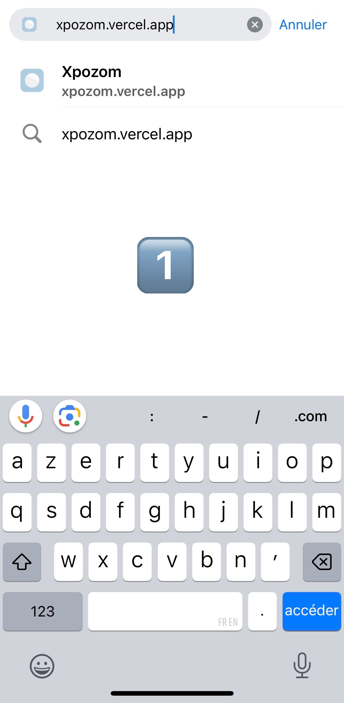 Étape 1 : ouvrir Safari